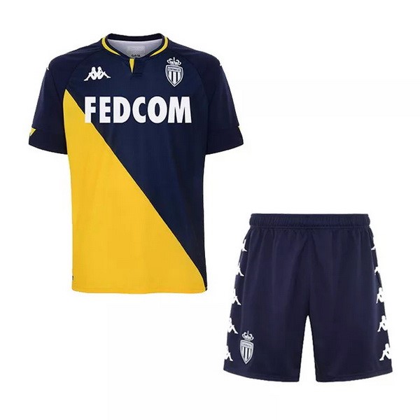 Camiseta AS Monaco 2ª Kit Niños 2020 2021 Amarillo